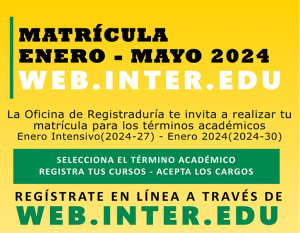 Matrícula Enero - Mayo 2024 web.inter.edu